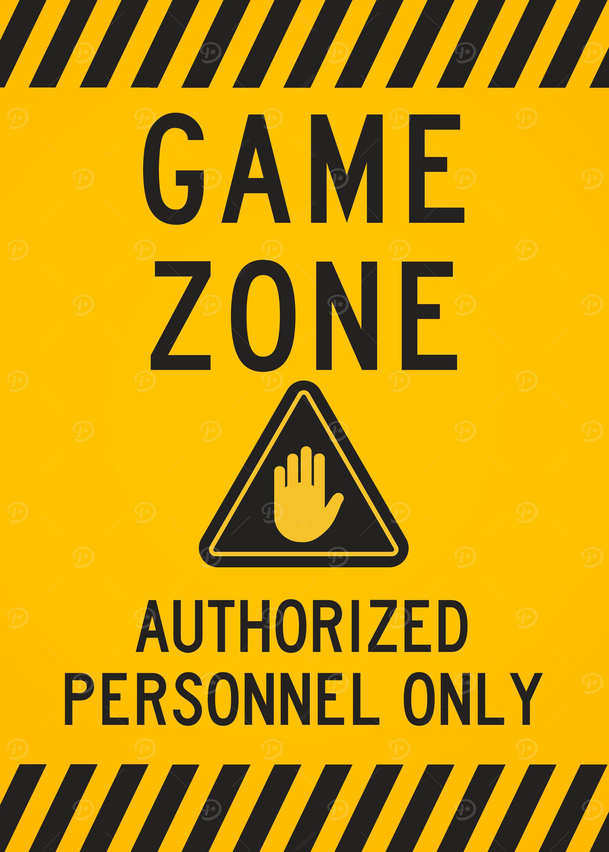 Game zone authorized