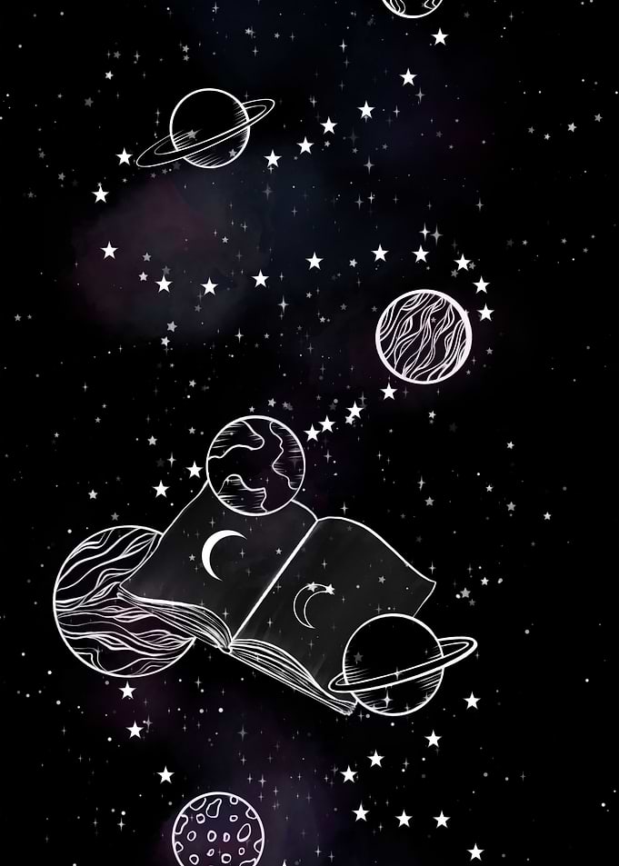 Vintage space poster