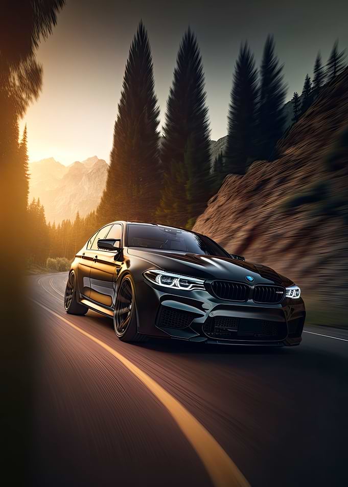 BMW M5 In The Mountains