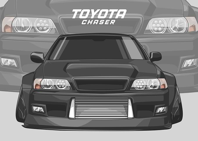 TOYOTA CHASER JZX100 BLACK