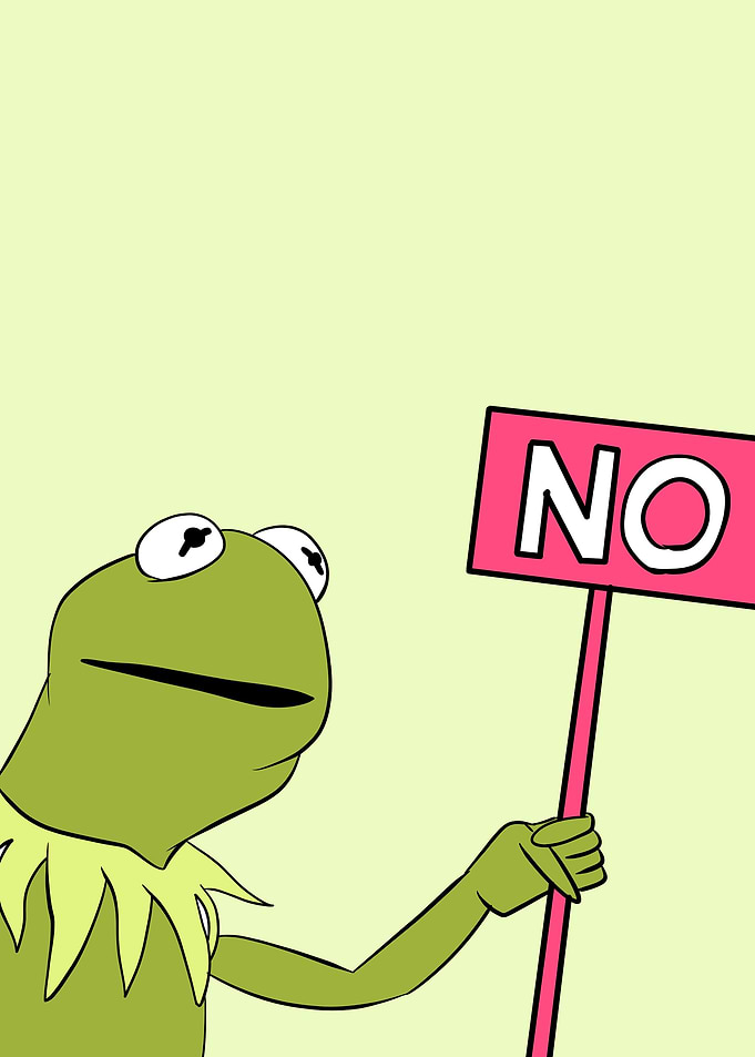 kermit says no
