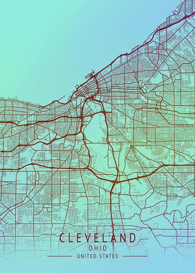 Cleveland Ohio City Map