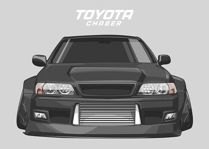 TOYOTA CHASER JZX100 BLACK