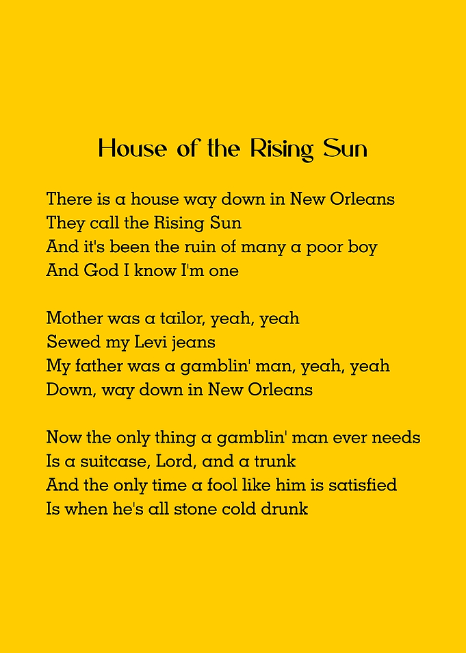 House of the Rising Sun
