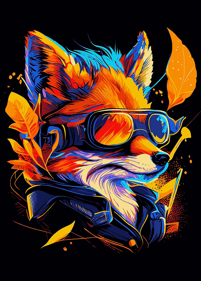 Wild Neon Aviator Red Fox
