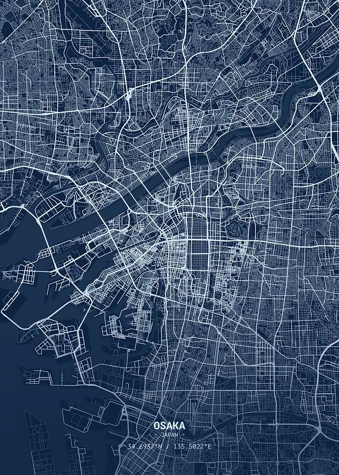 Osaka Blueprint Map