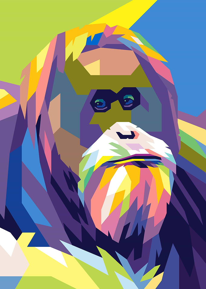 Monkey Pop Art