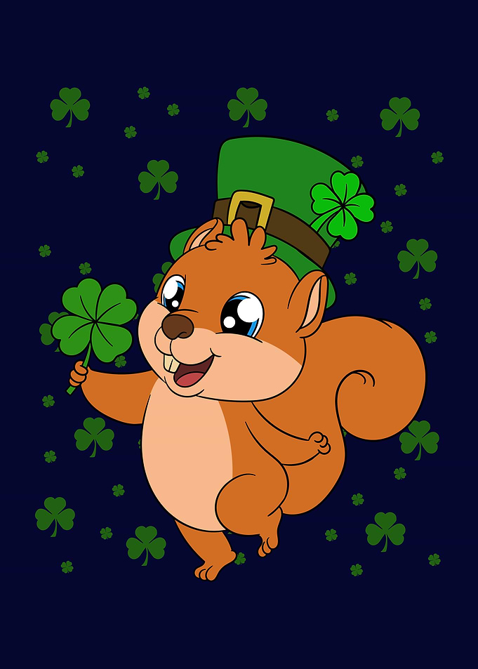 Squirrel St Patricks Day