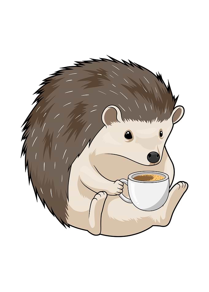 Hedgehog Coffee Cup