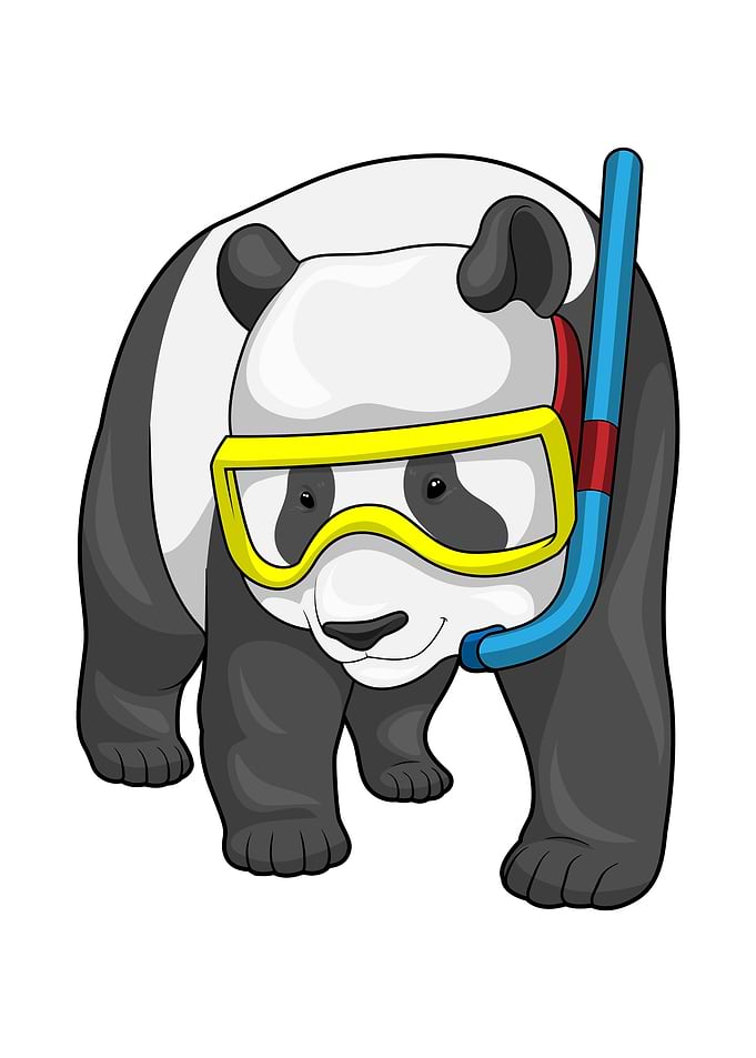 Panda Diver Snorkel
