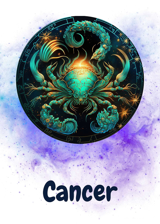 Elegant Cosmos Zodian Sign
