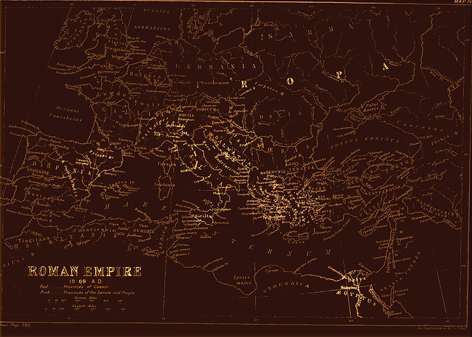 Roman empire vintage map