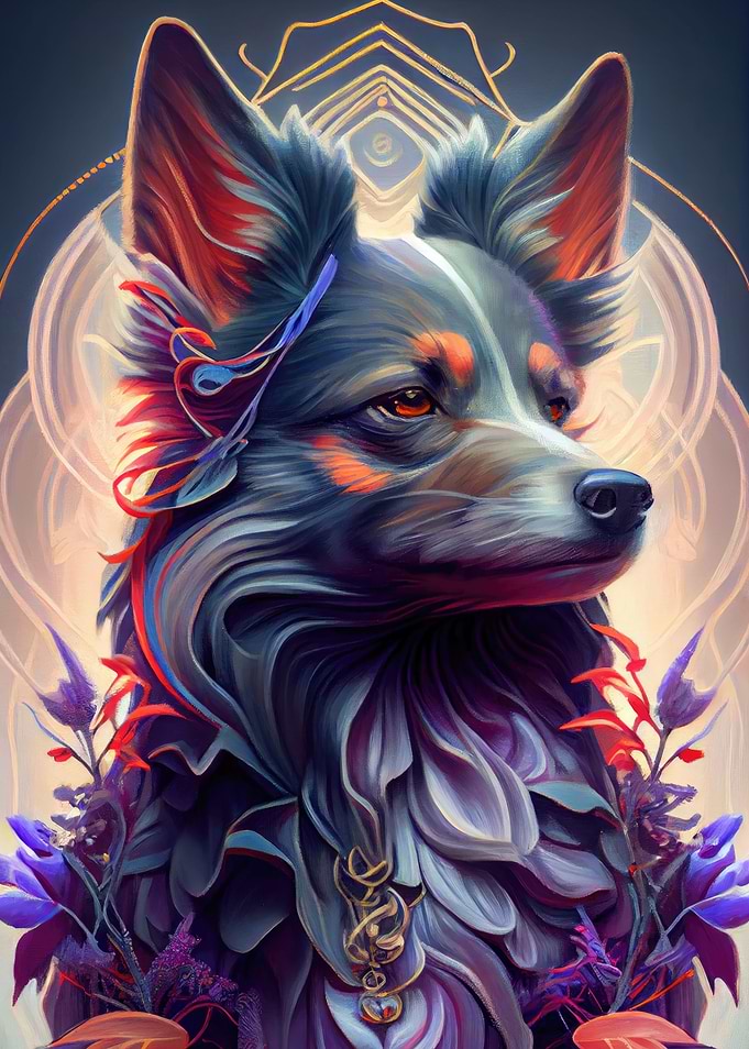 Beautiful colorful Dog