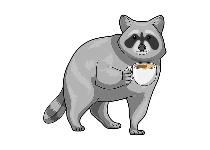 Racoon Coffee Cup