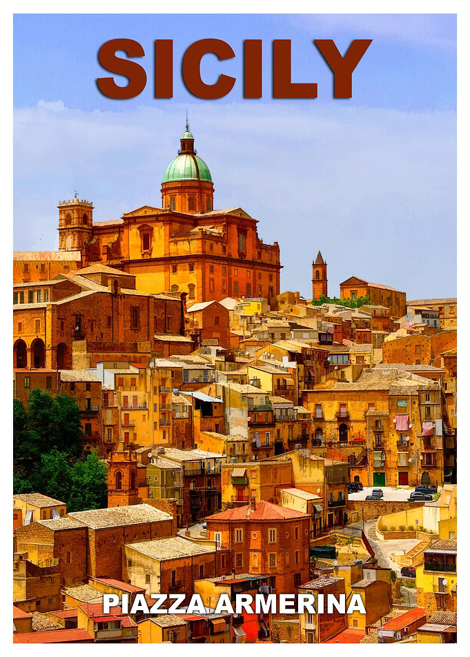 Sicily Travel Poster