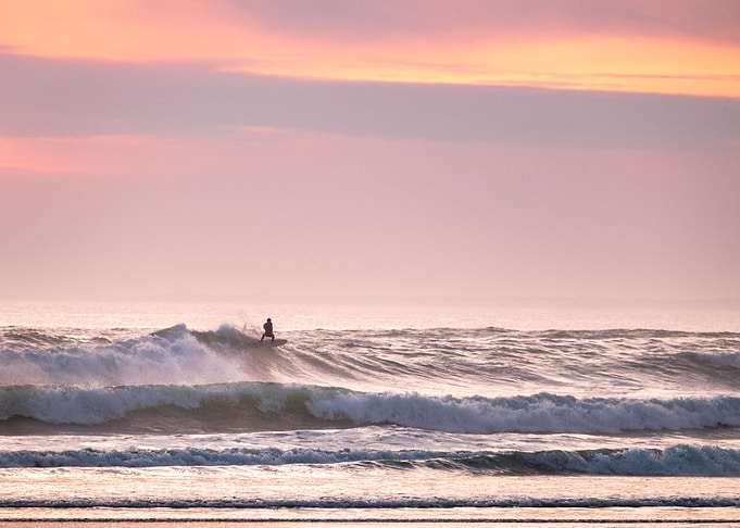 Riding the sunset