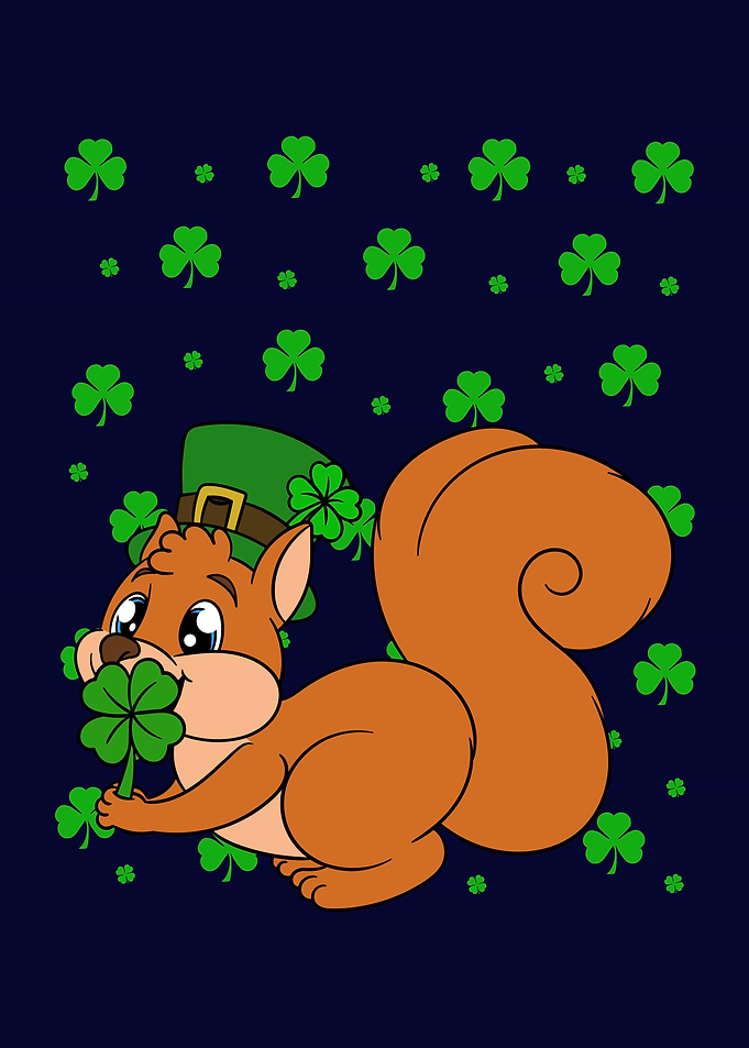 Squirrel St Patricks Day