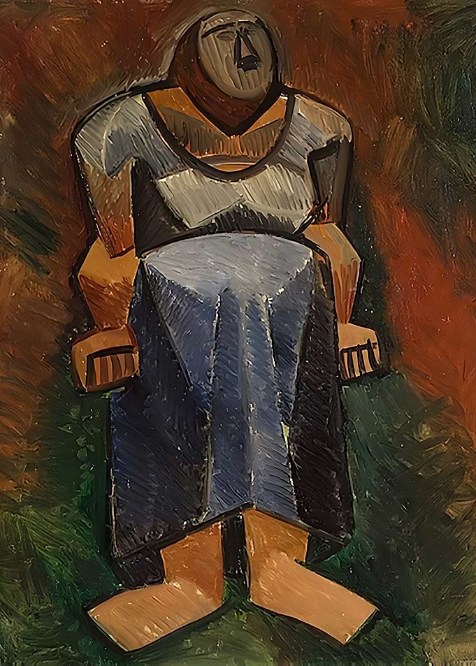 farm woman 1908 by Picasso