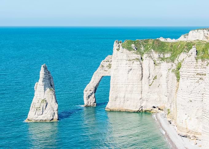 Etretat Cliffs And Beach