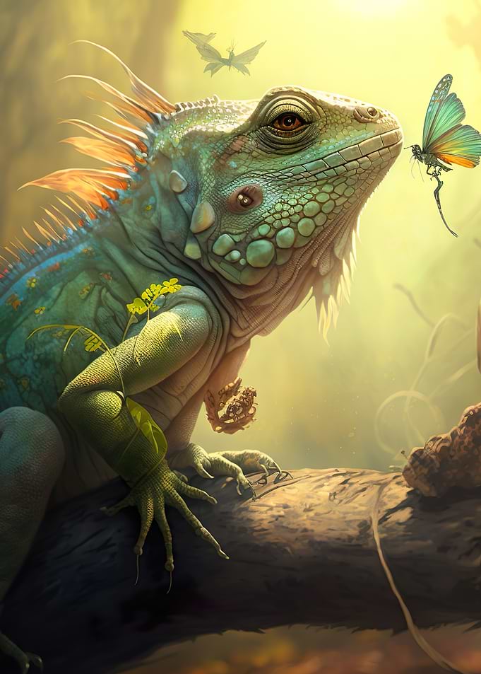 Iguana on branch