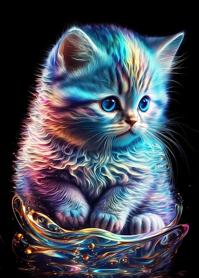 Cute Nebula Kitten
