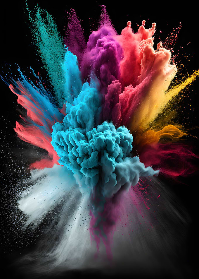 Color Powder Explosion