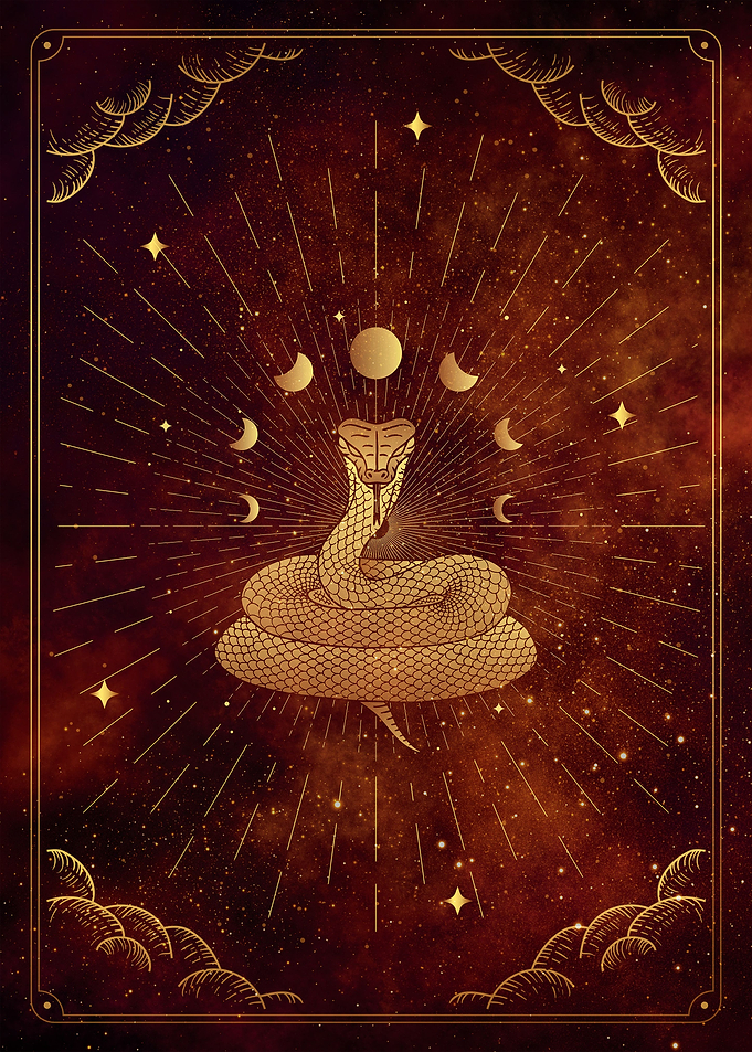 Tarot snake moon cycle