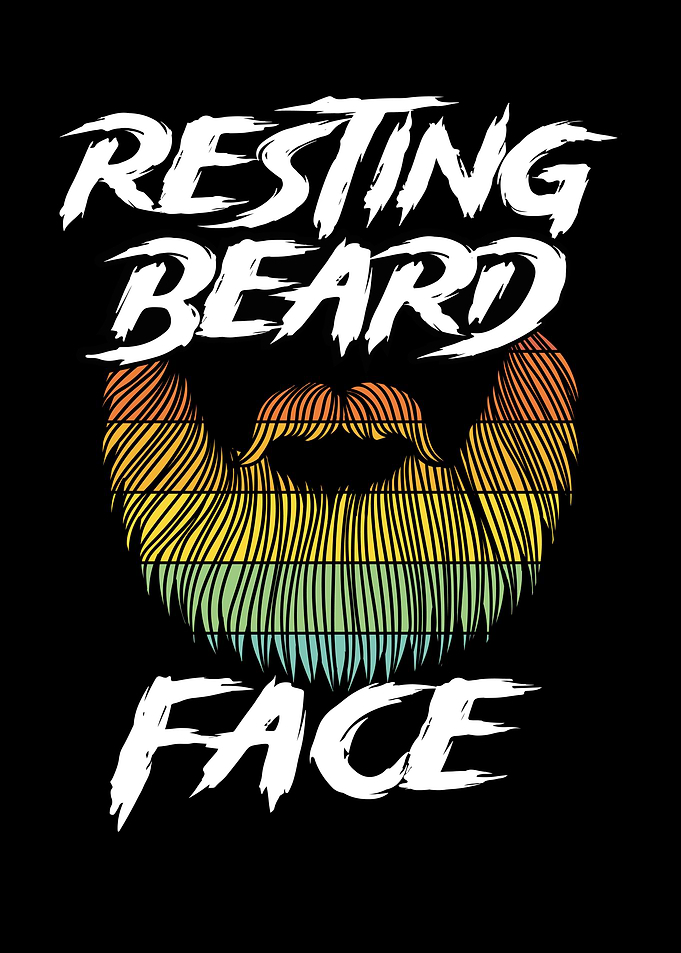Resting beard face