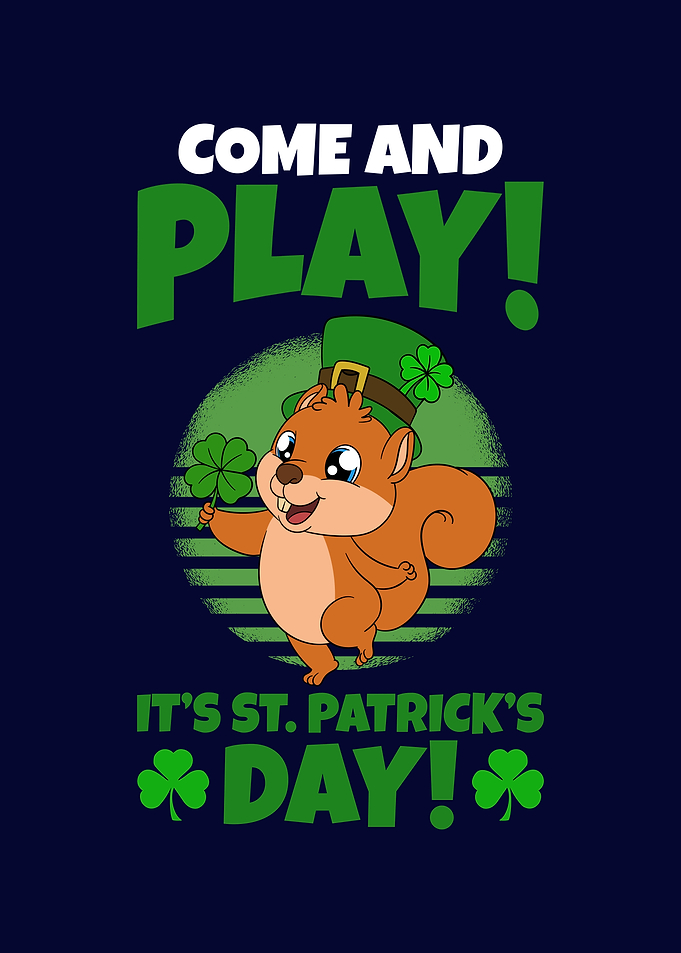 Squirrel St Patricks Day