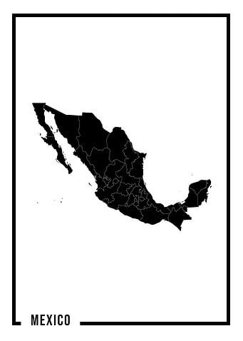 Mexico Map Poster