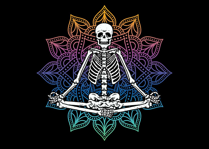 Yoga Meditation Skeleton