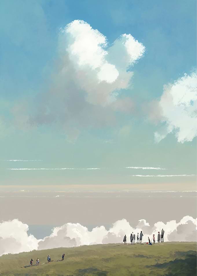 Blue and Greenscape no8