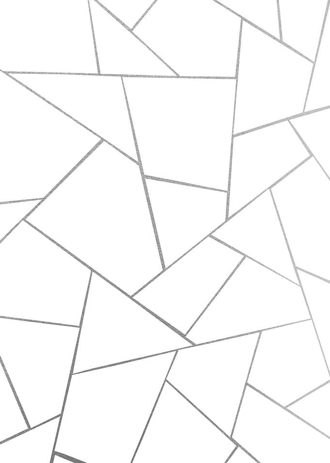 Silver Gray White Geo 1