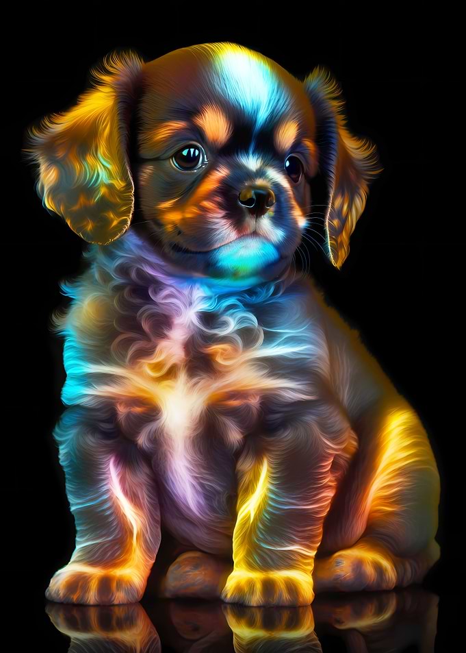 Cute Cosmic Puppy