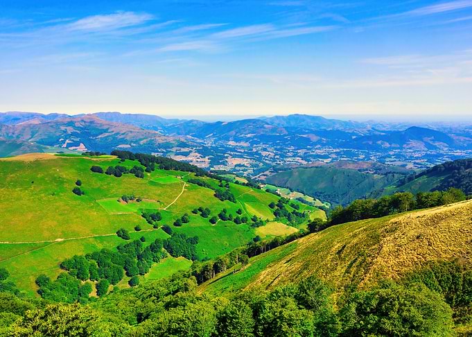 Landscape mountains scene