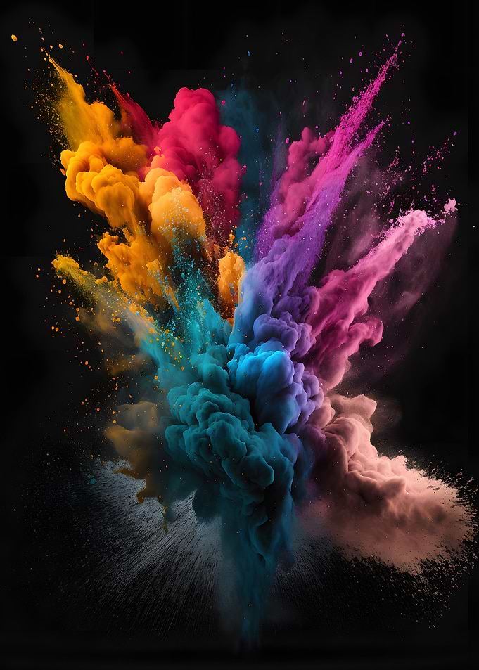 Color Powder Explosion