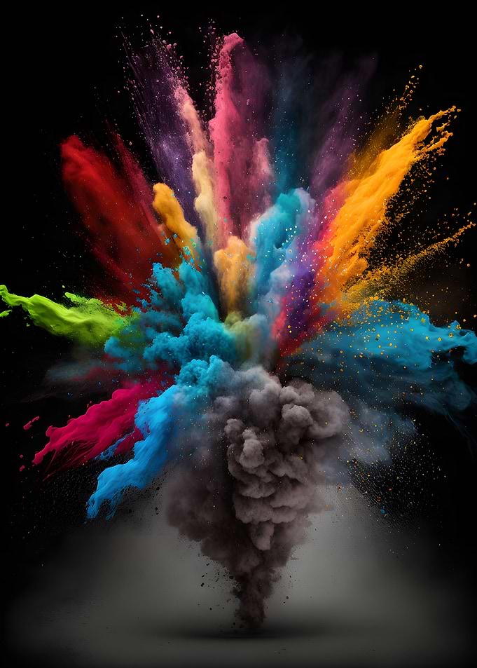 Color Powder Explosion