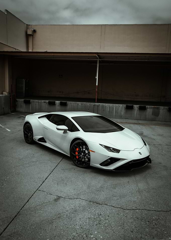 white lamborghini