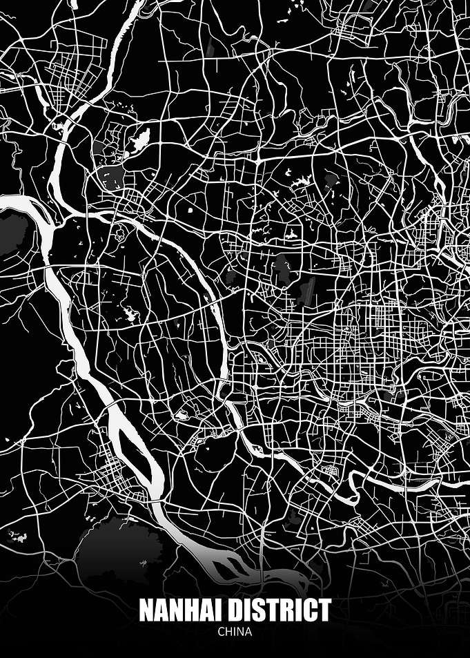 Nanhai District China Map