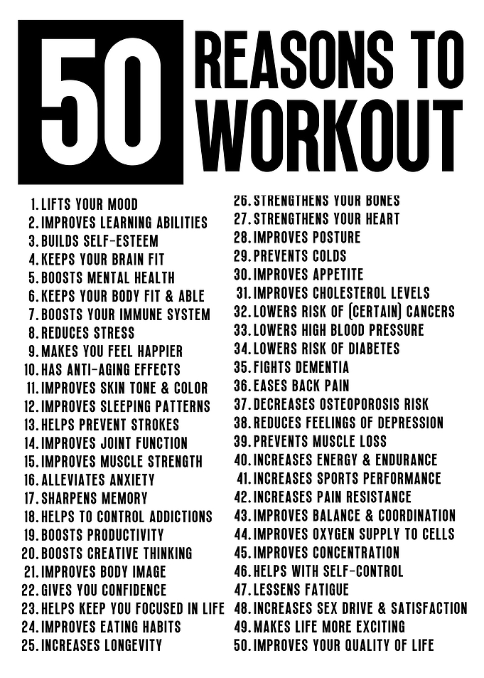 50 Reason to Workout