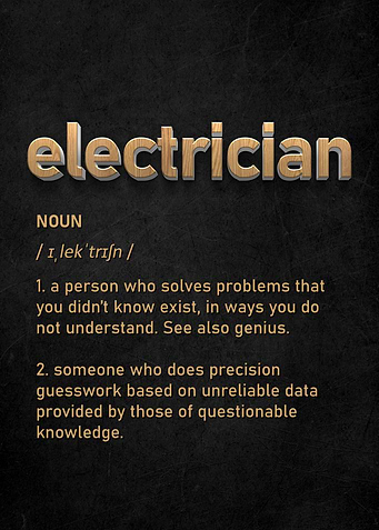 Electrician Definition Fun