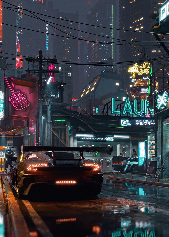 Cyberpunk Night District