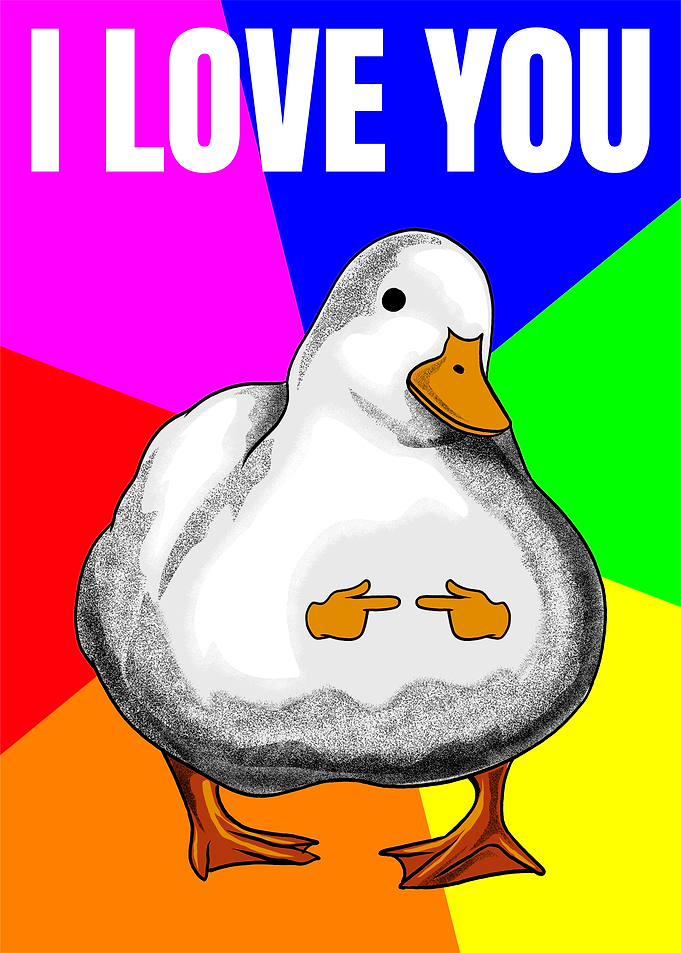 Cute duck