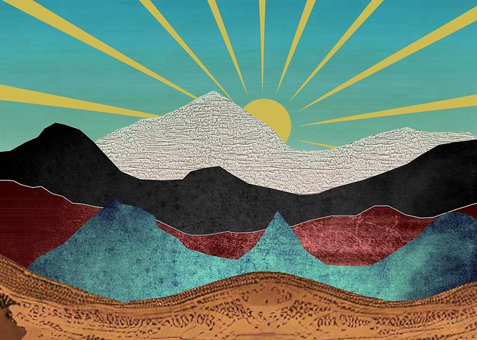 Mountain Fantasy Sunrise