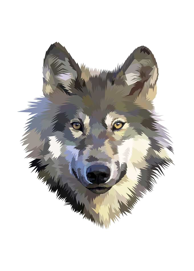 Wolf head icon