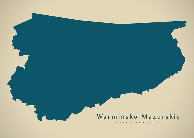 Warminsko Mazurskie map