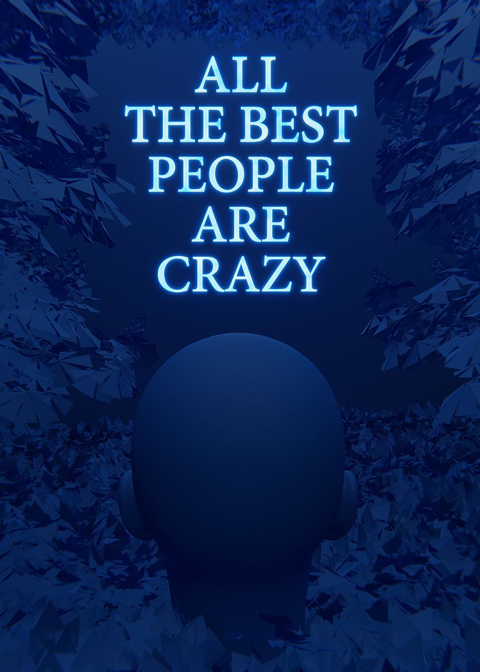 Best People Blue 3D Quote