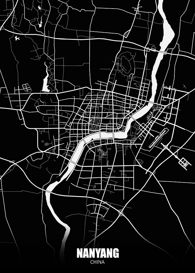 Nanyang China Dark Map