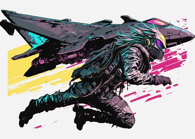 Army flying in Space