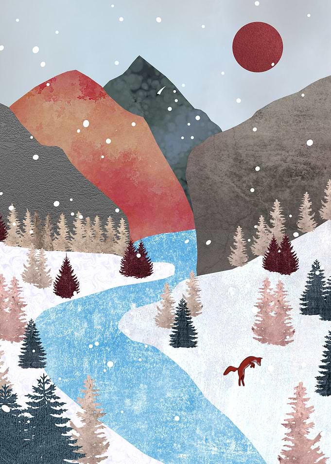 Winter Hunting Fox